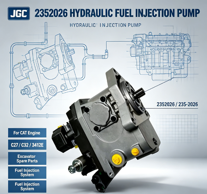 235-2026 Ekskavatör Yedek Parçaları CAT Caterpillar Motor C27 C32 3412E için Hidrolik Yakıt Enjeksiyon Pompaları