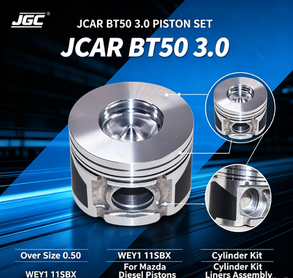 JCAR BT50 3.0 0.50mm Fazla Boyut WEY1 11SBX Mazda Dizel Piston Silindir Kiti Gömlekleri Motor Piston Seti