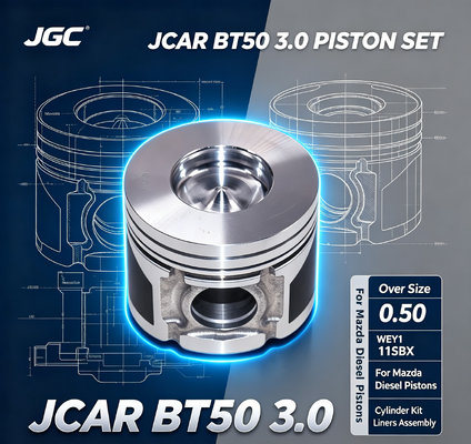 JCAR BT50 3.0 0.50mm Fazla Boyut WEY1 11SBX Mazda Dizel Piston Silindir Kiti Gömlekleri Motor Piston Seti