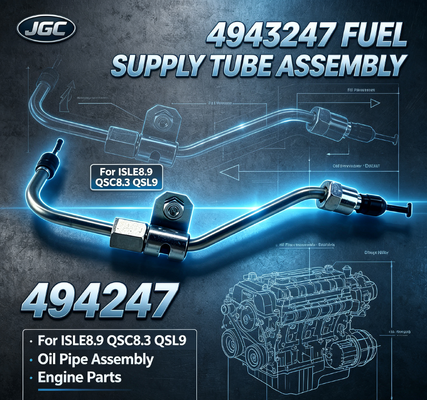 4943247 Serici Petrol BorularıISLE8.9 QSC8.3 QSL9 Motor Parçaları için istikrarlı performanslı yakıt tedarik borusu montajı