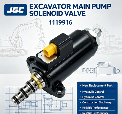 1119916 Ekskavatör Ana Pompası için Solenoid Valf - Yeni Değiştirme Parçası
