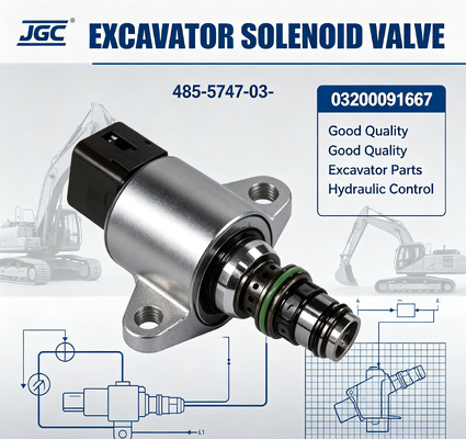 485-5747-03- 03200091667 SOLENOID VALF İyi Kalite Ekskavatör Yedek Parçaları