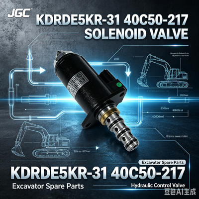 KDRDE5KR-31 40C50 -217 Ekskavator yedek parçaları için uygun SOLENOID VALVE