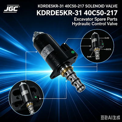 KDRDE5KR-31 40C50 -217 Ekskavator yedek parçaları için uygun SOLENOID VALVE