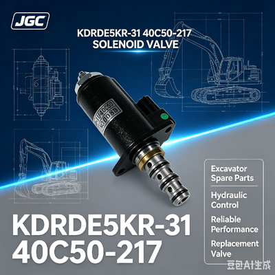 KDRDE5KR-31 40C50 -217 Ekskavator yedek parçaları için uygun SOLENOID VALVE