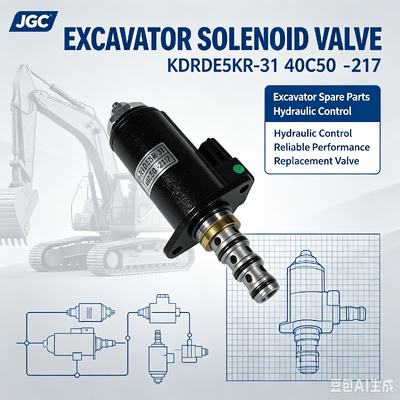 KDRDE5KR-31 40C50 -217 Ekskavator yedek parçaları için uygun SOLENOID VALVE
