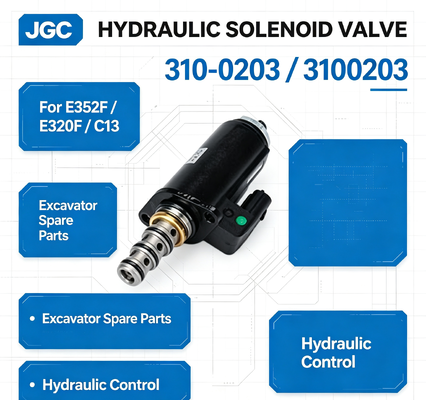 310-0203 3100203 E352F E320F C13 HYDRAULIK SOLENOID VALVÜL için EXKAVATOR SOLENOID VALVE