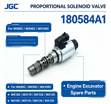 180584A1 MX80C MX90C MX100C MX100 MX110 MX120 MX135 Motor kazıcı valfi yedek parçaları için orantılı solenoid valfi