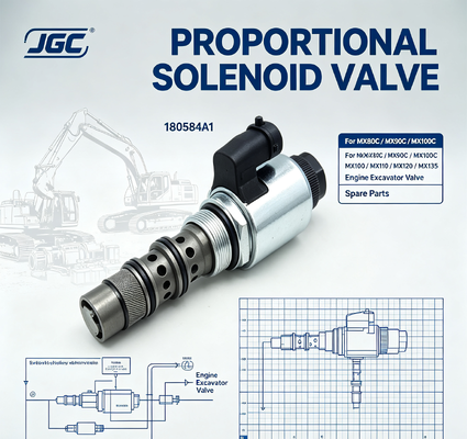 180584A1 MX80C MX90C MX100C MX100 MX110 MX120 MX135 Motor kazıcı valfi yedek parçaları için orantılı solenoid valfi