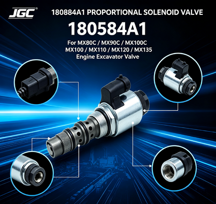 180584A1 MX80C MX90C MX100C MX100 MX110 MX120 MX135 Motor kazıcı valfi yedek parçaları için orantılı solenoid valfi