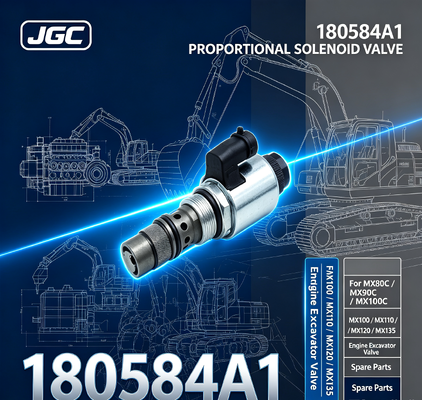 180584A1 MX80C MX90C MX100C MX100 MX110 MX120 MX135 Motor kazıcı valfi yedek parçaları için orantılı solenoid valfi