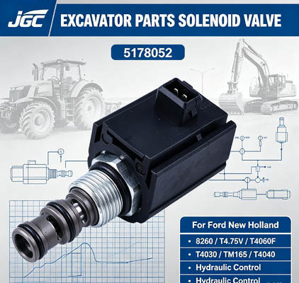 5168052 Ekskavatör Parçaları Ford New Holland 8260 T4.75V T4060F T4030 TM165 T4040 için Solenoid Valf
