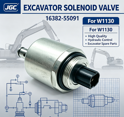 16382-55091W1130 için Yüksek Kalite Ekskavatör Solenoid Valfi