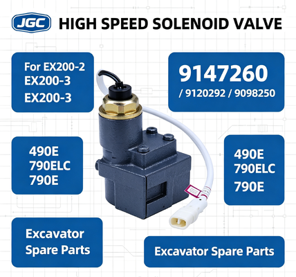 9147260 9120292 9098250 Ekskavatörler için Yüksek Hızlı Solenoid Valfı EX200-2 EX200-3 490E 790ELC 790E
