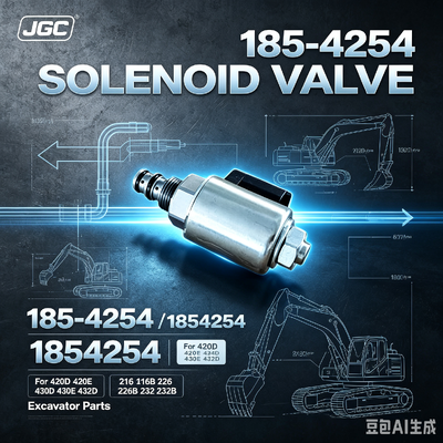 1854254   Sıcak Satış Ekskavatör Yedek Parçaları için Solenoid Valf 420D 420E 424D 430D 430E 432D 216 216B 226 226B 232 232B