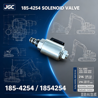 1854254   Sıcak Satış Ekskavatör Yedek Parçaları için Solenoid Valf 420D 420E 424D 430D 430E 432D 216 216B 226 226B 232 232B
