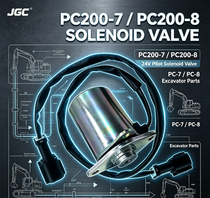 PC-7 PC-8 Ekskavatör Parçaları PC200-7 PC200-8 Solenoid Valf Pilot Solenoid Valf 24V