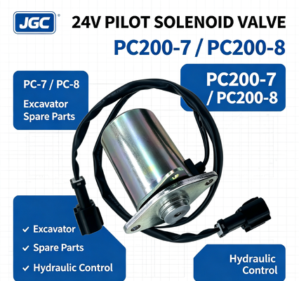 PC-7 PC-8 Ekskavatör Parçaları PC200-7 PC200-8 Solenoid Valf Pilot Solenoid Valf 24V