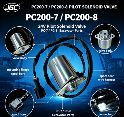PC-7 PC-8 Ekskavatör Parçaları PC200-7 PC200-8 Solenoid Valf Pilot Solenoid Valf 24V