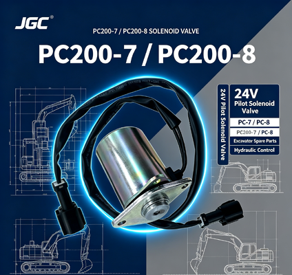 PC-7 PC-8 Ekskavatör Parçaları PC200-7 PC200-8 Solenoid Valf Pilot Solenoid Valf 24V