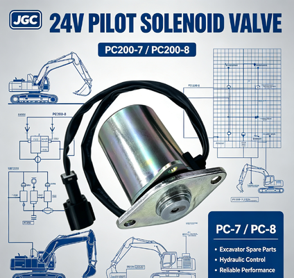 PC-7 PC-8 Ekskavatör Parçaları PC200-7 PC200-8 Solenoid Valf Pilot Solenoid Valf 24V