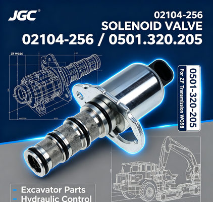 02104-256 0501-320-205 Ekskavatör parçaları Zf iletimi için solenoid valfi Wg98
