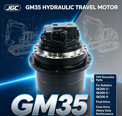 GM35 Kobelco için kazıcı parçaları hidrolik seyahat motoru SK200-3 SK200-5 SK200-6 ile uyumlu