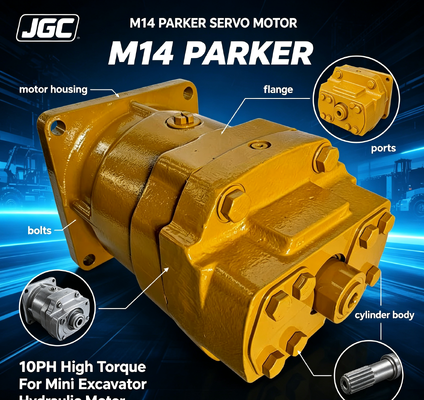M14 parker Servo Motor 10hp Mini Excavator için Yüksek Döner Hidrolik Motor