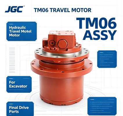 TM06 İnşaat Makinaları Parçaları Ekskavatör için Hidrolik Yürüyüş Motoru Montajı Son Tahrik