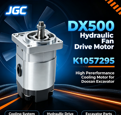 K1057295 DX500 Hidrolik Fan Tahrik Motoru, Doosan Ekskavatör için Yüksek Performanslı Ekskavatör Fan Hidrolik Motoru