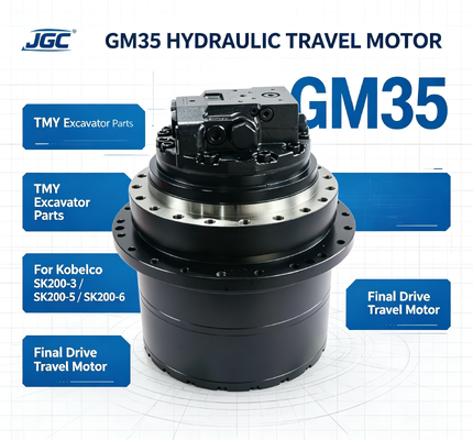 GM35 Kobelco için kazıcı parçaları hidrolik seyahat motoru SK200-3 SK200-5 SK200-6 ile uyumlu